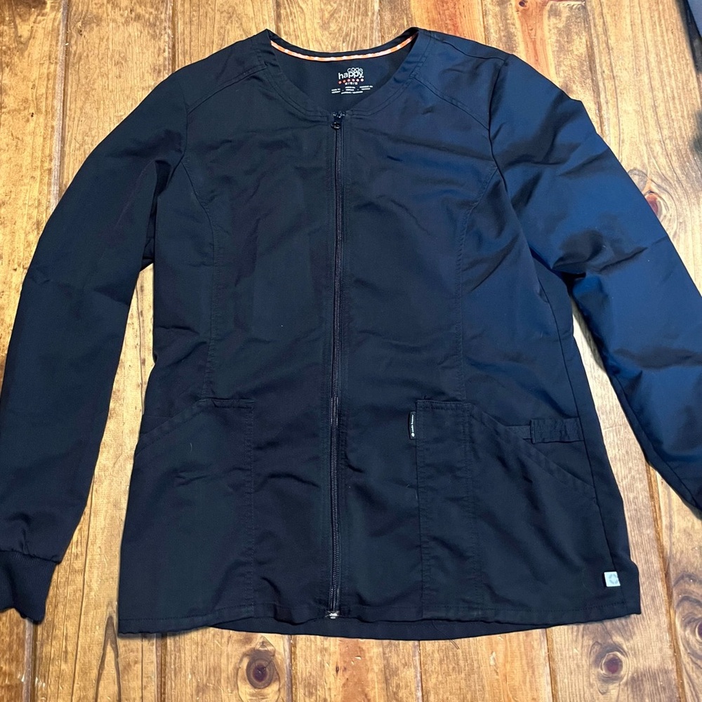 Code Hapy size medium scrub jacket